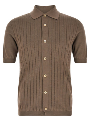 Brunello Cucinelli Operated Ribbed Shirt