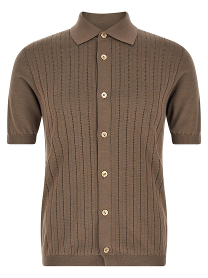 Brunello Cucinelli Operated Ribbed Shirt