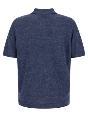 Brunello Cucinelli Linen Cotton Polo Shirt