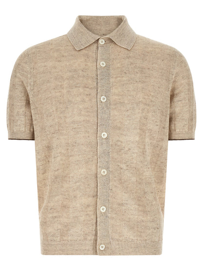 Brunello Cucinelli Operated Ribbed Shirt