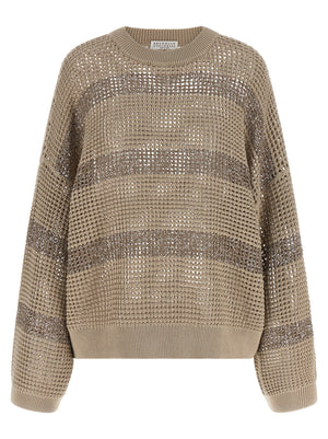 Brunello Cucinelli Dazzling Stripes Sweater