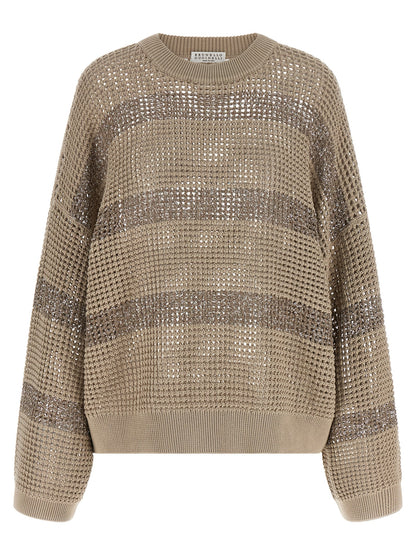 Brunello Cucinelli Dazzling Stripes Sweater