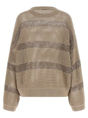Brunello Cucinelli Dazzling Stripes Sweater
