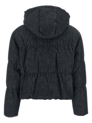 Brunello Cucinelli Denim-effect Twill Down Jacket