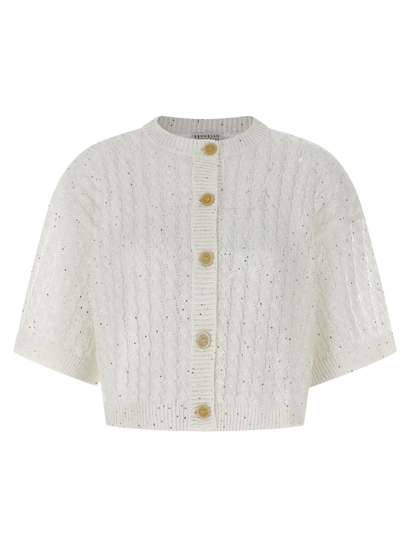 Brunello Cucinelli Dazzling Cable Cardigan