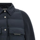 Brunello Cucinelli Shiny Flap Detail Down Jacket