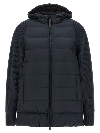 Brunello Cucinelli Shiny Zipper Pull Down Jacket