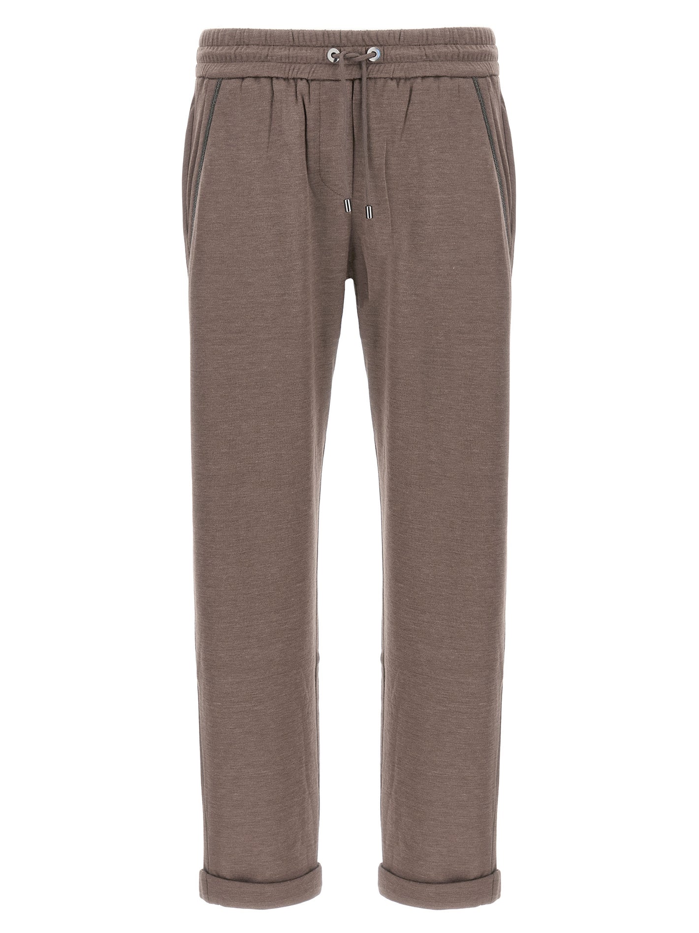 Brunello Cucinelli Shiny Pocket Detail Joggers