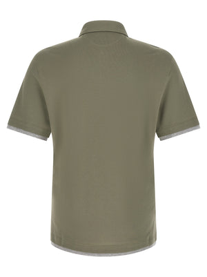 Brunello Cucinelli Faux Layering Polo Shirt