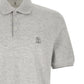 Brunello Cucinelli Logo Piqué Polo Shirt