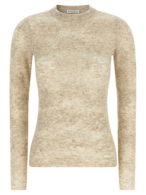 Brunello Cucinelli Flower Lace Sweater