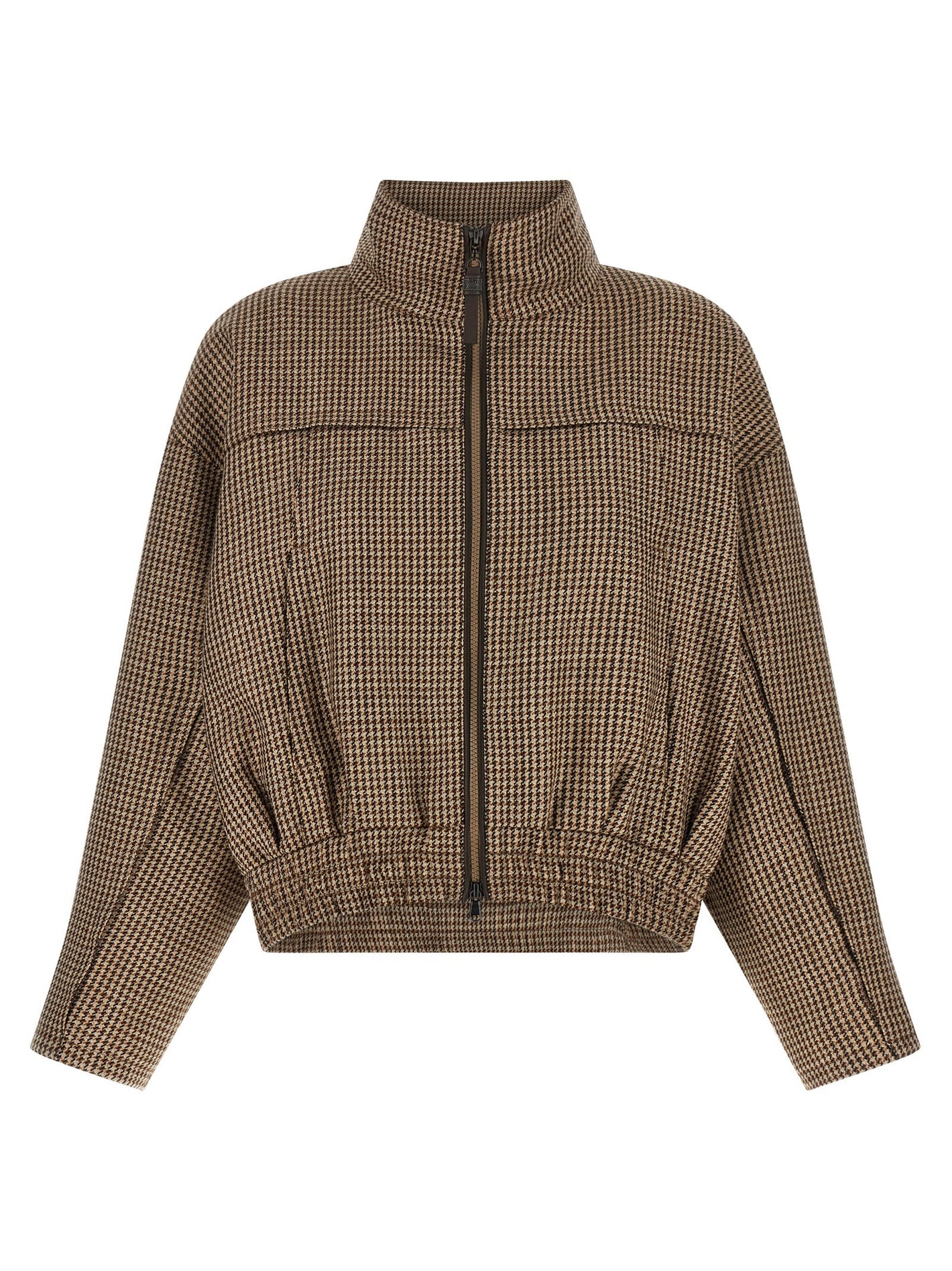 Brunello Cucinelli Shiny Zipper Pull Jacket