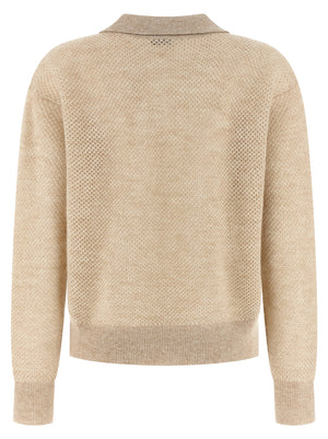 Brunello Cucinelli Waffle Processing Polo Shirt