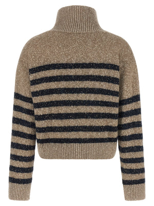 Brunello Cucinelli Dazzling Stripes Sweater