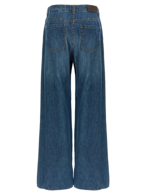 Brunello Cucinelli Wide Leg Jeans
