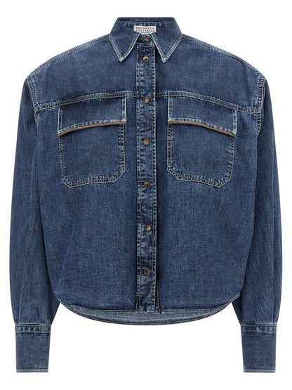 Brunello Cucinelli Shiny Pockets Shirt