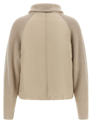 Brunello Cucinelli Knit Insert Down Jacket