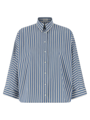 Brunello Cucinelli Monile Striped Shirt