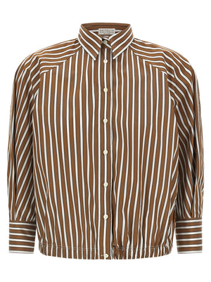 Brunello Cucinelli Shadow Striped Shirt