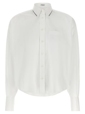 Brunello Cucinelli Shiny Trim Shirt