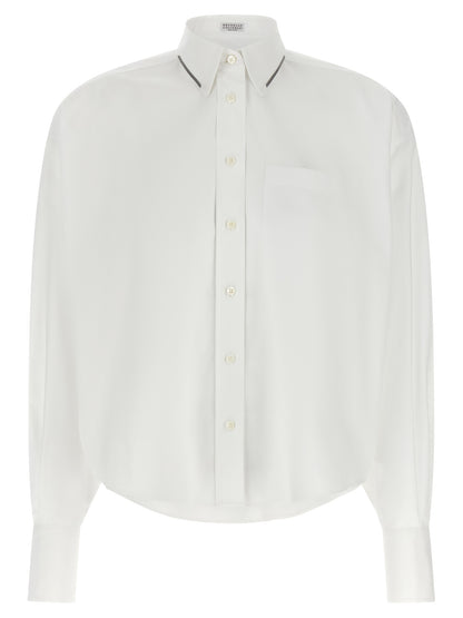 Brunello Cucinelli Shiny Trim Shirt