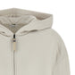 Brunello Cucinelli Shiny Zipper Pull Hoodie