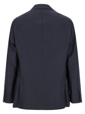 Brunello Cucinelli Pinstripe Batavia Blazer