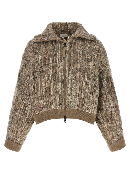 Brunello Cucinelli Tweed Cardigan