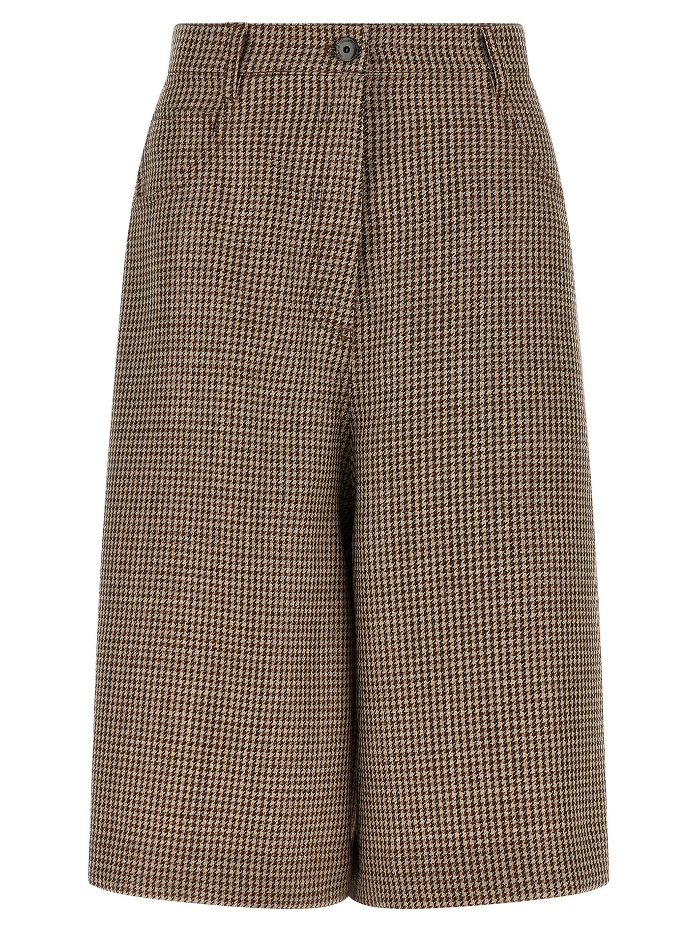 Brunello Cucinelli Prince Of Wales Lamé Bermuda Shorts