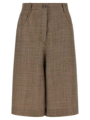 Brunello Cucinelli Prince Of Wales Lamé Bermuda Shorts