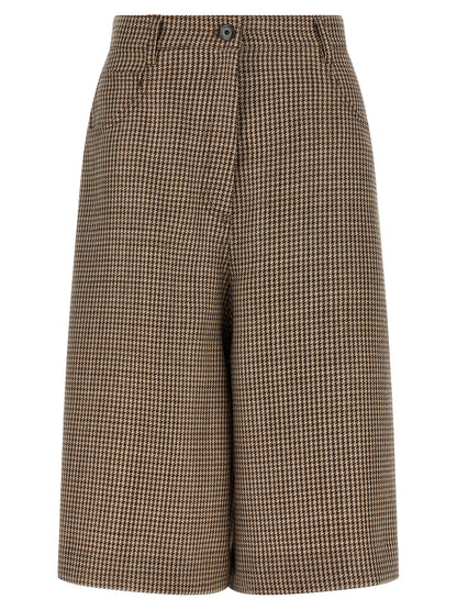 Brunello Cucinelli Prince Of Wales Lamé Bermuda Shorts