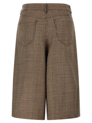 Brunello Cucinelli Prince Of Wales Lamé Bermuda Shorts