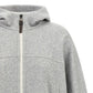 Brunello Cucinelli Shiny Zipper Pull Cropped Hoodie