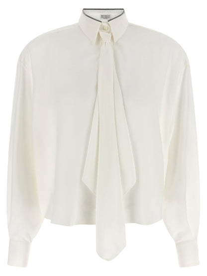 Brunello Cucinelli Shiny Collar Shirt