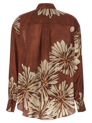 Brunello Cucinelli Floral Patterned Shirt