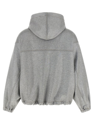 Brunello Cucinelli Shiny Zipper Pull Bomber Jacket