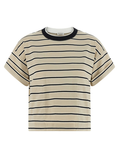 Brunello Cucinelli Shiny Trims T-shirt