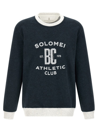 Brunello Cucinelli Cotton And Linen Sweatshirt