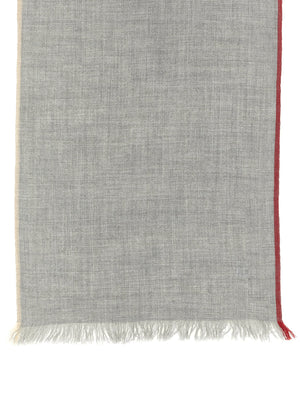 Brunello Cucinelli Contrast Border Scarf