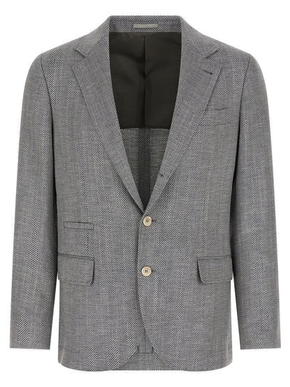 Brunello Cucinelli Deconstructed Single-breasted Blazer