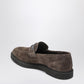 Brunello Cucinelli Brunello Cucinelli Penny loafer in brown leather with monile detail