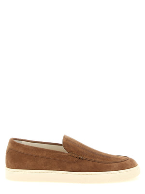 Brunello Cucinelli Suede Chevron Loafers