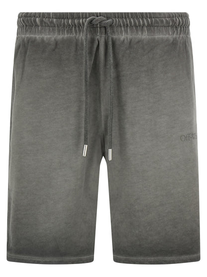 Off White Off-white Laundry Diagonal Skate Bermuda Shorts