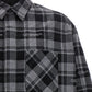 Off White Check Flannel Padded Jacket
