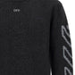 Off White Diag Arrow Fuzzy Sweater With Intarsia