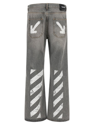 Off White Half Arrow Diag Slim Jeans