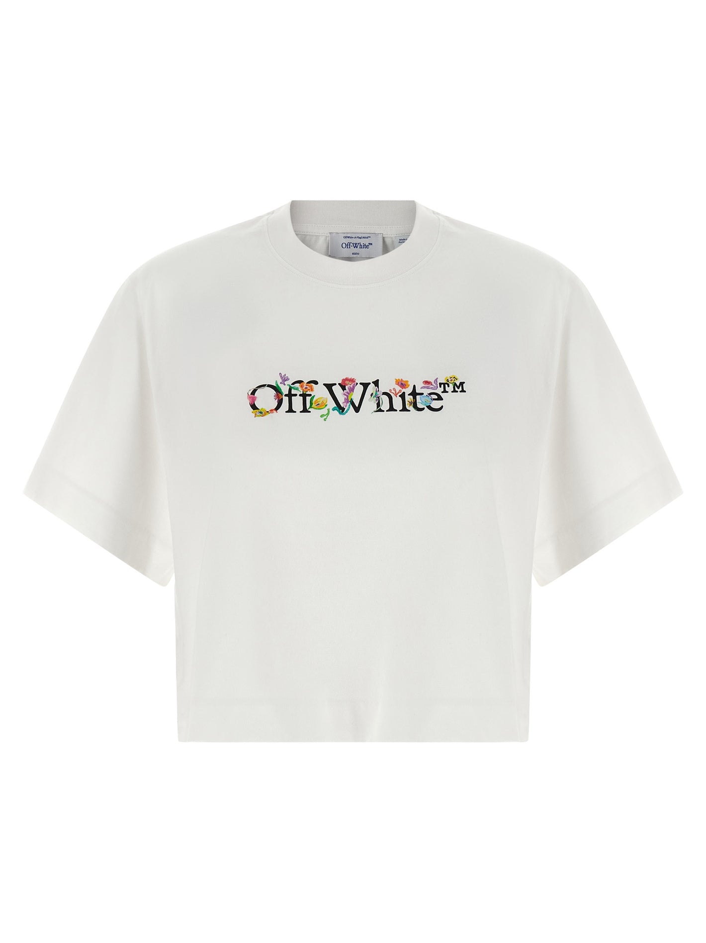 Off White Bookish Glowing Flower T-shirt