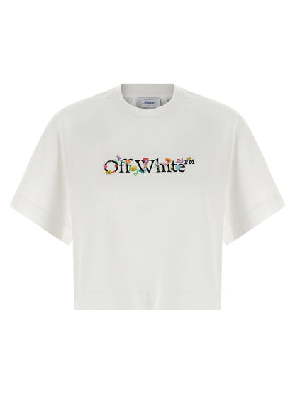 Off White Bookish Glowing Flower T-shirt