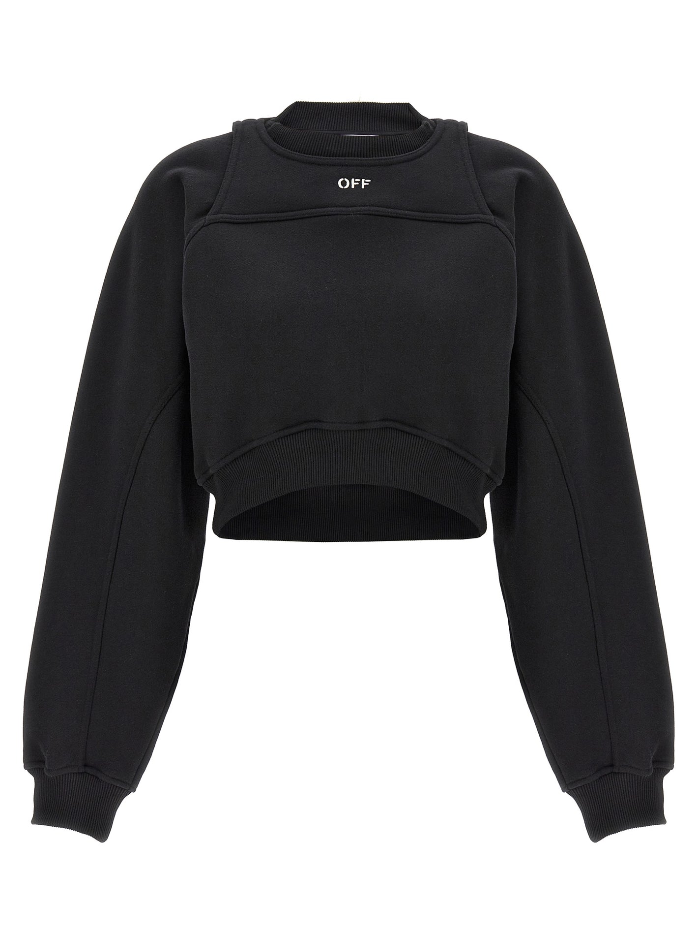 Off White Off-white Cropped Sweatshirt