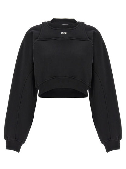 Off White Off-white Cropped Sweatshirt